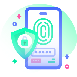 Fingerprint scan icon