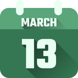 13 maart icoon