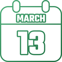 13 de marzo icono