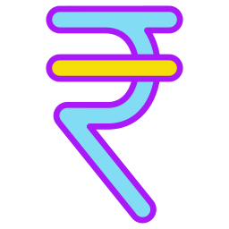 symbole de la roupie Icône