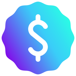 símbolo del dólar icono