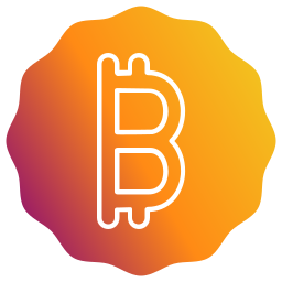 símbolo de bitcóin icono