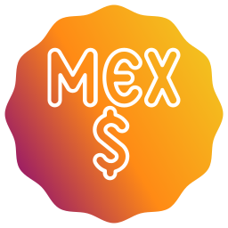 Mexican peso icon