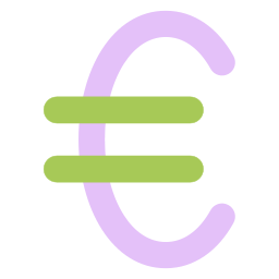 symbole de l'euro Icône