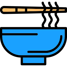 Noodle bowl icon