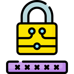 Digital padlock icon