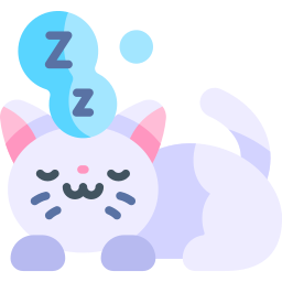 sonno del gatto icona