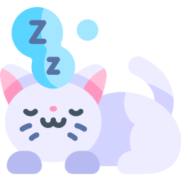 Cat sleep icon