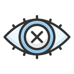Blind eyes icon