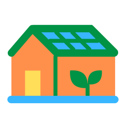 Eco house icon