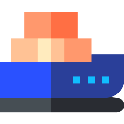 Cargo boat icon