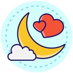 luna de amor icono