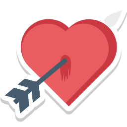 Arrow heart icon