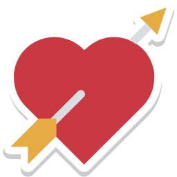 Arrow heart icon