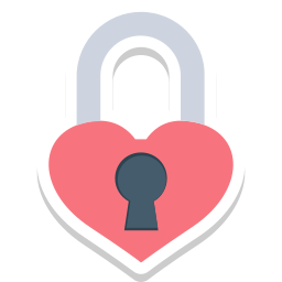 Heart lock icon