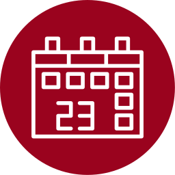 Calendar date icon