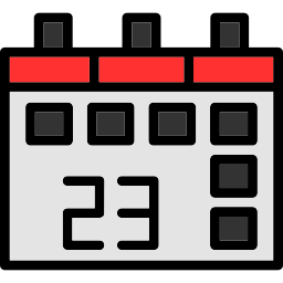 data del calendario icona