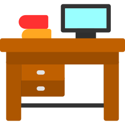 Office desk icon