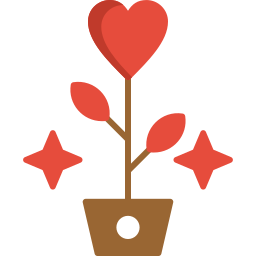 Love tree icon