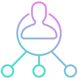 connessione personale icona