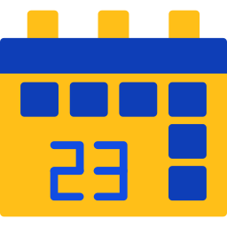 Calendar date icon