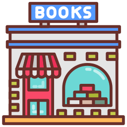 negozio di libri icona