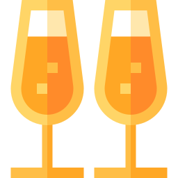 bicchieri di champagne icona