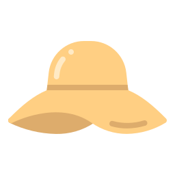 sombrero de mujer icono