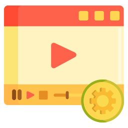 opciones de video icono