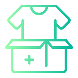 Clothes donation icon