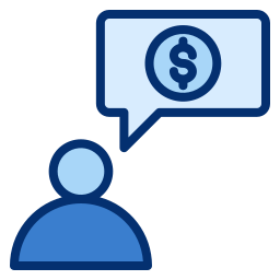 Financial consultation icon