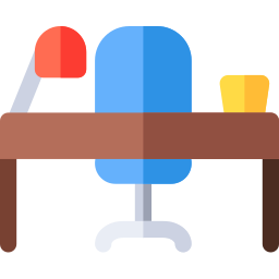 tavolo da ufficio icona