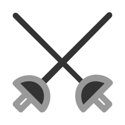 Fencing sword icon