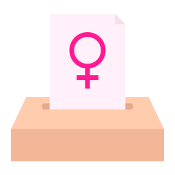 Избирательное право женщин иконка