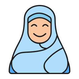 kobieta muzułmanka ikona
