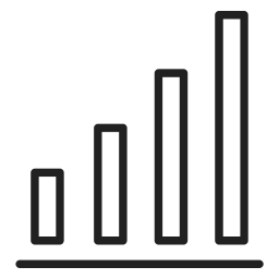 force du signal Icône