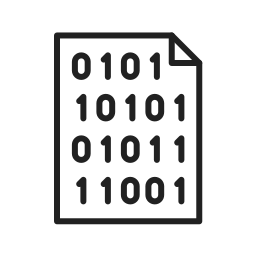 Binary code icon