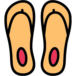 chinelo de dedo Ícone