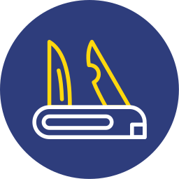 cuchillo de bolsillo icono