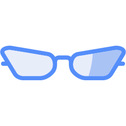 occhiali a forma di gatto icona