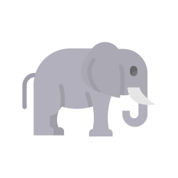habitat degli elefanti icona