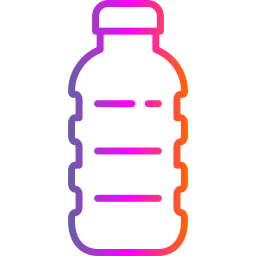 riciclo delle bottiglie di plastica icona