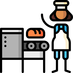 Industrial bakery icon