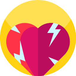 Broken heart icon