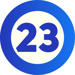 Twenty three icon