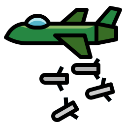 Самолет-истребитель иконка