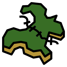 mappa del paese icona