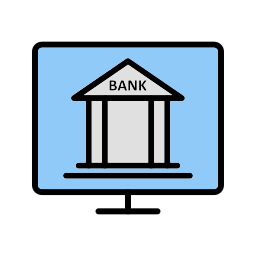 acesso a operações bancárias via internet Ícone
