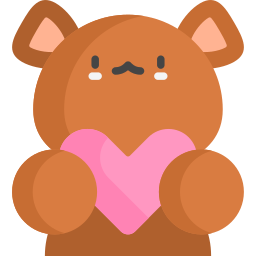 oso de peluche icono