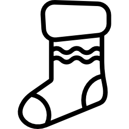 chaussette de noël Icône